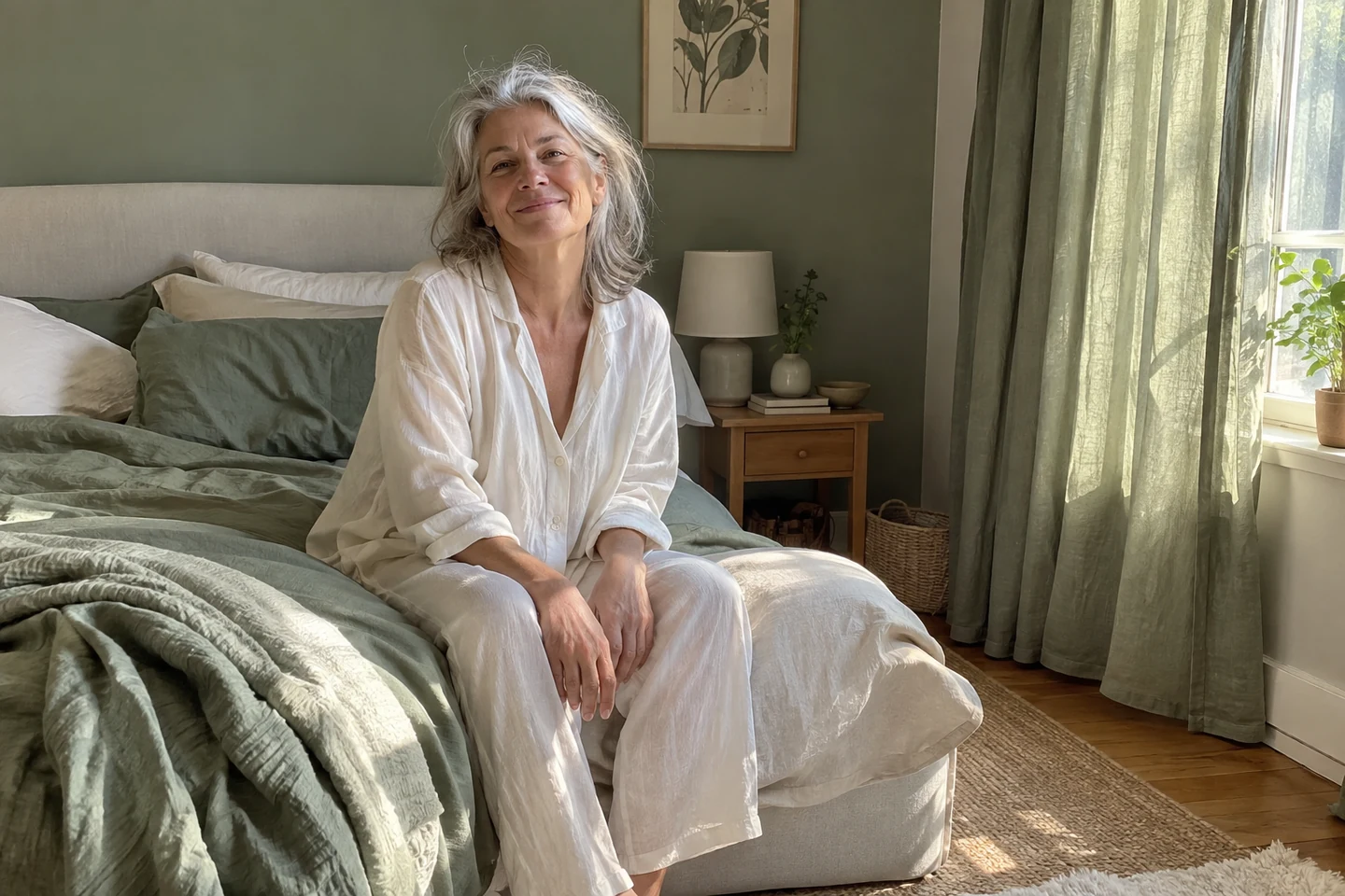 Réveil en douceur avec lumière naturelle pour une peau reposée